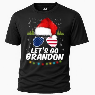 Let's Go Brandon Santa Claus USA Christmas Shades Performance Shirt