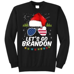 Let's Go Brandon Santa Claus USA Christmas Shades Sweatshirt