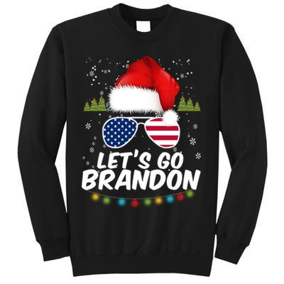 Let's Go Brandon Santa Claus USA Christmas Shades Sweatshirt