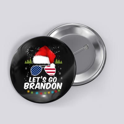 Let's Go Brandon Santa Claus USA Christmas Shades Button