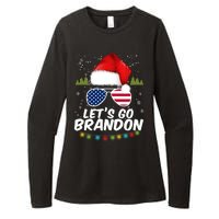 Let's Go Brandon Santa Claus USA Christmas Shades Womens CVC Long Sleeve Shirt