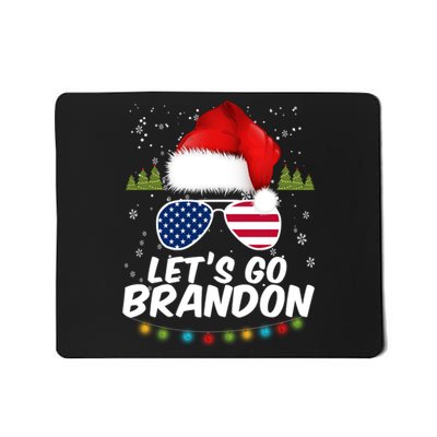 Let's Go Brandon Santa Claus USA Christmas Shades Mousepad