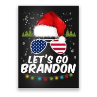 Let's Go Brandon Santa Claus USA Christmas Shades Poster