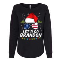 Let's Go Brandon Santa Claus USA Christmas Shades Womens California Wash Sweatshirt