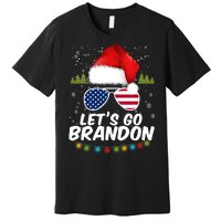 Let's Go Brandon Santa Claus USA Christmas Shades Premium T-Shirt