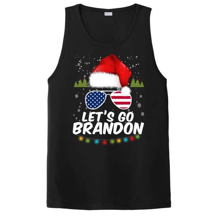 Let's Go Brandon Santa Claus USA Christmas Shades PosiCharge Competitor Tank