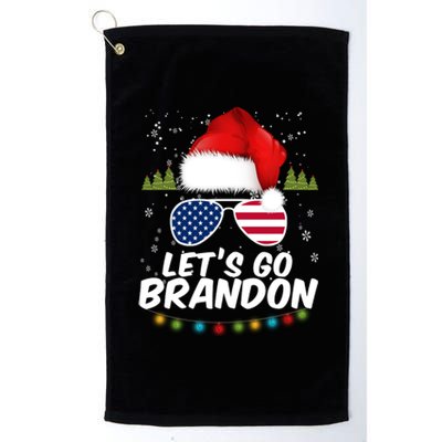 Let's Go Brandon Santa Claus USA Christmas Shades Platinum Collection Golf Towel