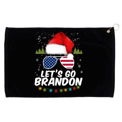 Let's Go Brandon Santa Claus USA Christmas Shades Grommeted Golf Towel