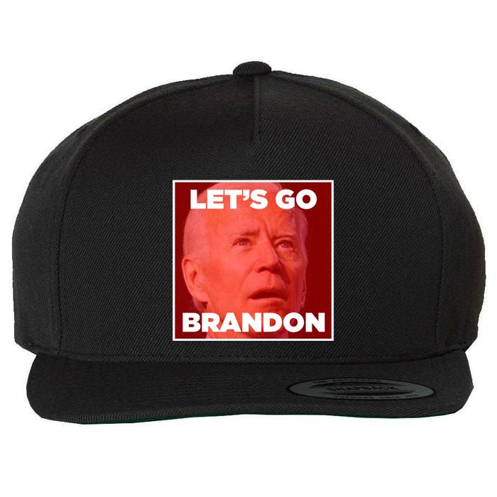 Let's Go Brandon Joe Apparel Wool Snapback Cap