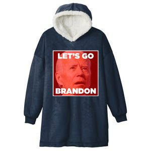 Let's Go Brandon Joe Apparel Hooded Wearable Blanket