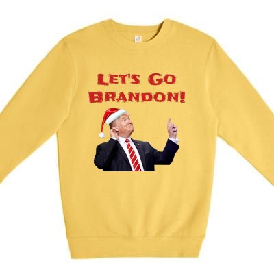 MAGA Republican Let's Go Brandon Anti Biden Christmas Trump  Premium Crewneck Sweatshirt