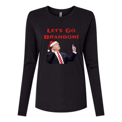 MAGA Republican Let's Go Brandon Anti Biden Christmas Trump  Womens Cotton Relaxed Long Sleeve T-Shirt