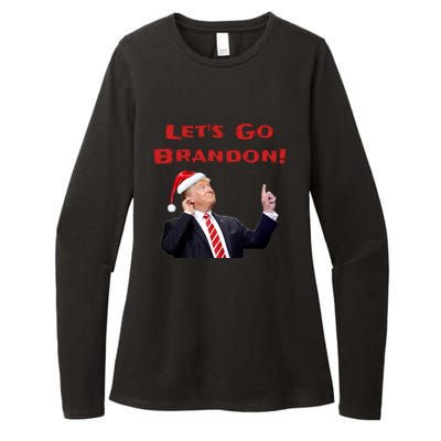 MAGA Republican Let's Go Brandon Anti Biden Christmas Trump  Womens CVC Long Sleeve Shirt