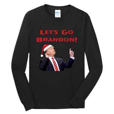 MAGA Republican Let's Go Brandon Anti Biden Christmas Trump  Tall Long Sleeve T-Shirt