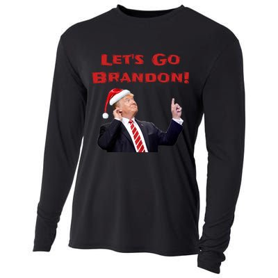 MAGA Republican Let's Go Brandon Anti Biden Christmas Trump  Cooling Performance Long Sleeve Crew