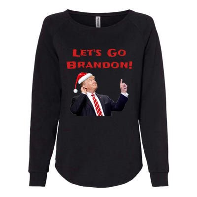 MAGA Republican Let's Go Brandon Anti Biden Christmas Trump  Womens California Wash Sweatshirt