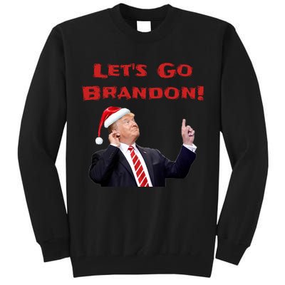 MAGA Republican Let's Go Brandon Anti Biden Christmas Trump  Tall Sweatshirt