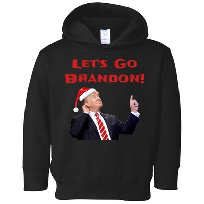 MAGA Republican Let's Go Brandon Anti Biden Christmas Trump  Toddler Hoodie