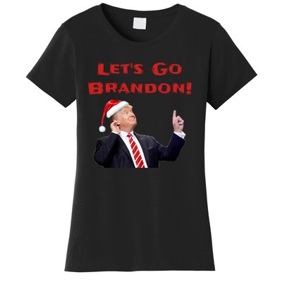 MAGA Republican Let's Go Brandon Anti Biden Christmas Trump  Women's T-Shirt