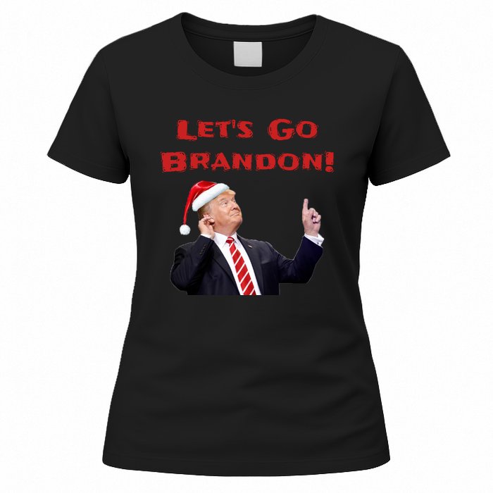 MAGA Republican Let's Go Brandon Anti Biden Christmas Trump  Women's T-Shirt