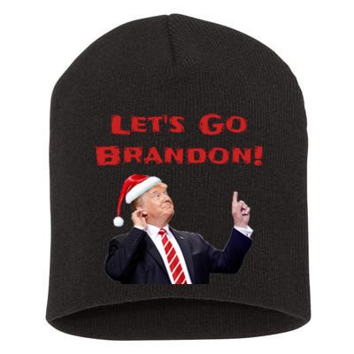 MAGA Republican Let's Go Brandon Anti Biden Christmas Trump  Short Acrylic Beanie