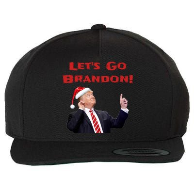 MAGA Republican Let's Go Brandon Anti Biden Christmas Trump  Wool Snapback Cap