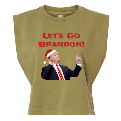 MAGA Republican Let's Go Brandon Anti Biden Christmas Trump  Garment-Dyed Women's Muscle Tee