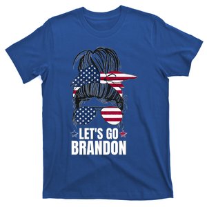 LetS Go Brandon Funny Messy Bun Gift T-Shirt