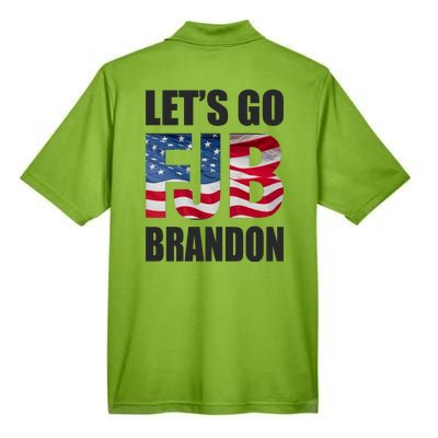 Let's Go Brandon FJB Flag Image Kitchenware Men's Origin Performance Pique Polo