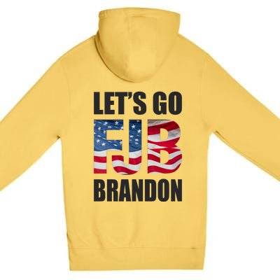 Let's Go Brandon FJB Flag Image Kitchenware Premium Pullover Hoodie