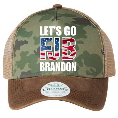 Let's Go Brandon FJB Flag Image Kitchenware Legacy Tie Dye Trucker Hat