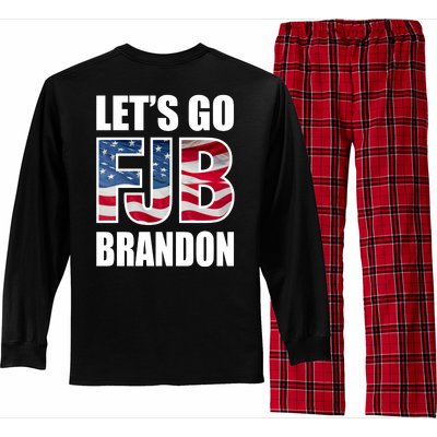 Let's Go Brandon FJB Flag Image Kitchenware Long Sleeve Pajama Set