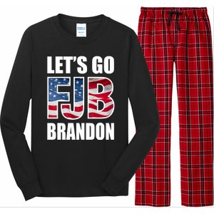 Let's Go Brandon FJB Flag Image Kitchenware Long Sleeve Pajama Set