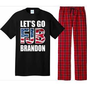 Let's Go Brandon FJB Flag Image Kitchenware Pajama Set