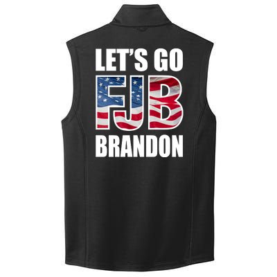 Let's Go Brandon FJB Flag Image Kitchenware Collective Smooth Fleece Vest