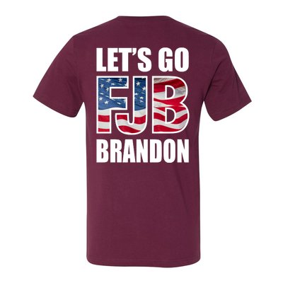 Let's Go Brandon FJB Flag Image Kitchenware V-Neck T-Shirt