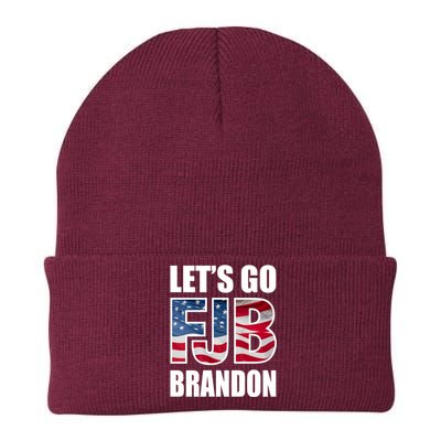 Let's Go Brandon FJB Flag Image Kitchenware Knit Cap Winter Beanie