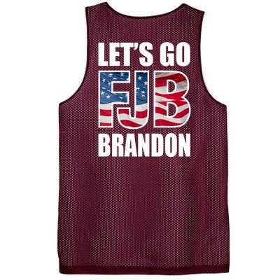 Let's Go Brandon FJB Flag Image Kitchenware Mesh Reversible Basketball Jersey Tank