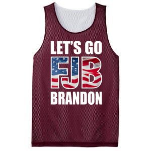 Let's Go Brandon FJB Flag Image Kitchenware Mesh Reversible Basketball Jersey Tank