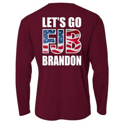 Let's Go Brandon FJB Flag Image Kitchenware Cooling Performance Long Sleeve Crew