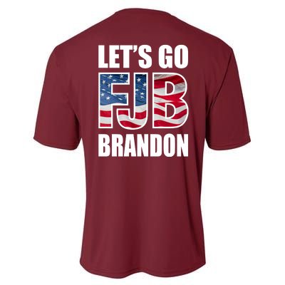 Let's Go Brandon FJB Flag Image Kitchenware Performance Sprint T-Shirt