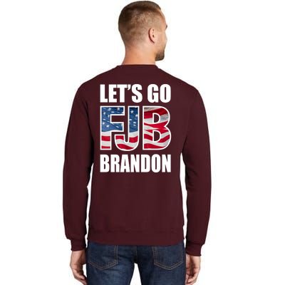 Let's Go Brandon FJB Flag Image Kitchenware Tall Sweatshirt