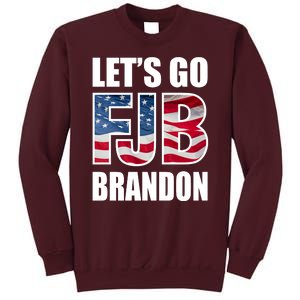 Let's Go Brandon FJB Flag Image Kitchenware Tall Sweatshirt