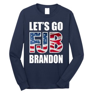 Let's Go Brandon FJB Flag Image Kitchenware Long Sleeve Shirt