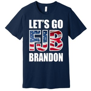 Let's Go Brandon FJB Flag Image Kitchenware Premium T-Shirt