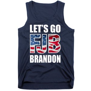 Let's Go Brandon FJB Flag Image Kitchenware Tank Top