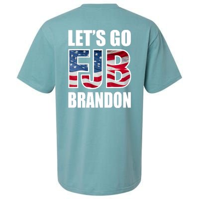 Let's Go Brandon FJB Flag Image Kitchenware Sueded Cloud Jersey T-Shirt