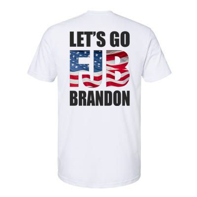 Let's Go Brandon FJB Flag Image Kitchenware Softstyle CVC T-Shirt