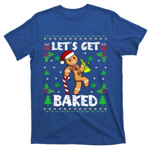 LetS Get Baked Gingerbread Weed Funny Christmas Cookie Gift T-Shirt