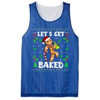 LetS Get Baked Gingerbread Weed Funny Christmas Cookie Gift Mesh Reversible Basketball Jersey Tank